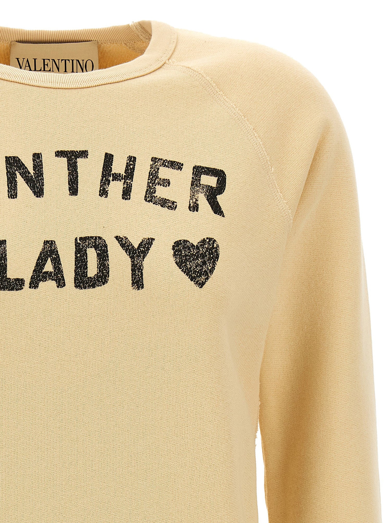 Valentino Garavani Panther Lady Sweatshirt Beige