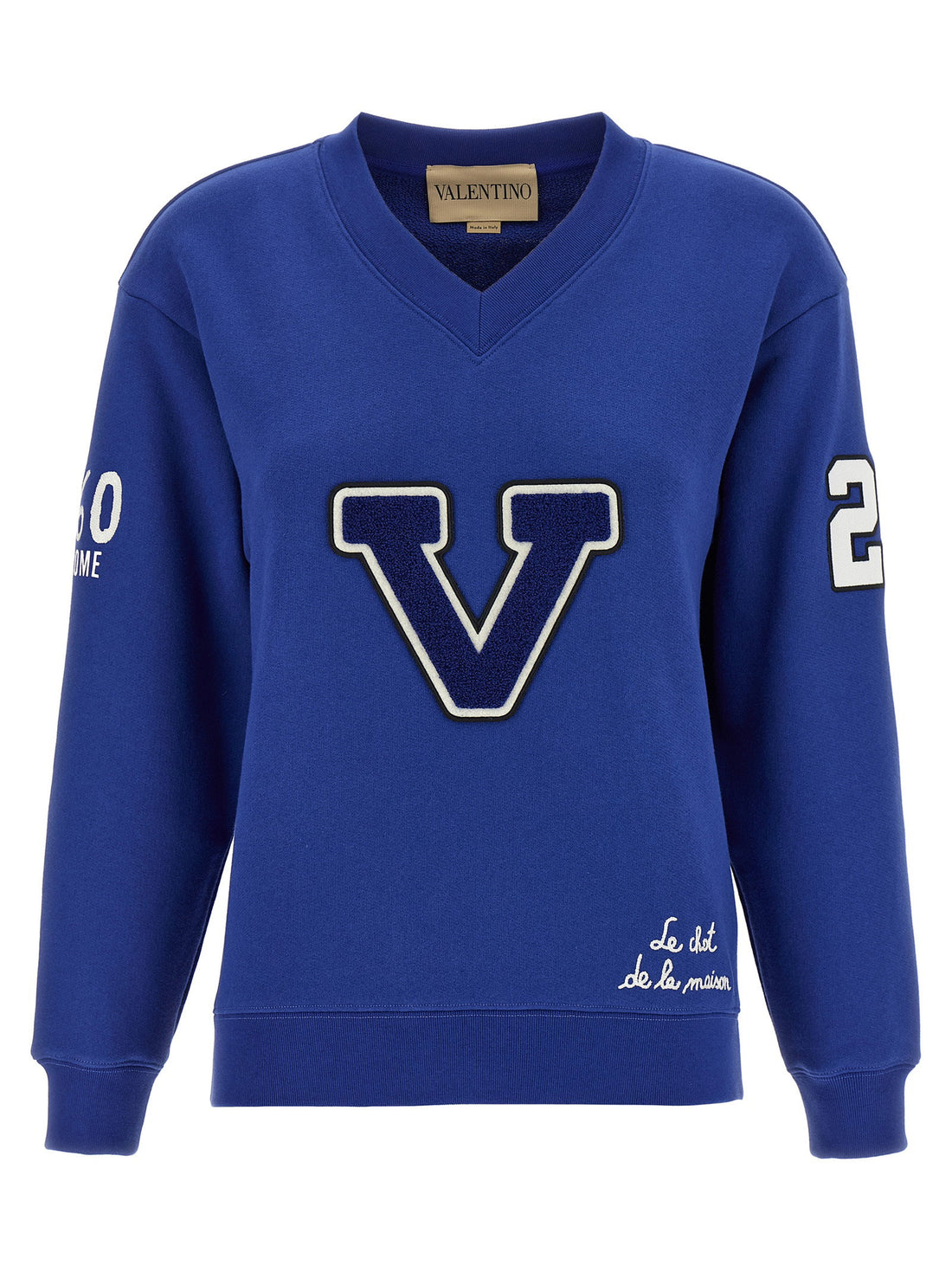 Valentino Garavani Chat De La Maison Sweatshirt Blue