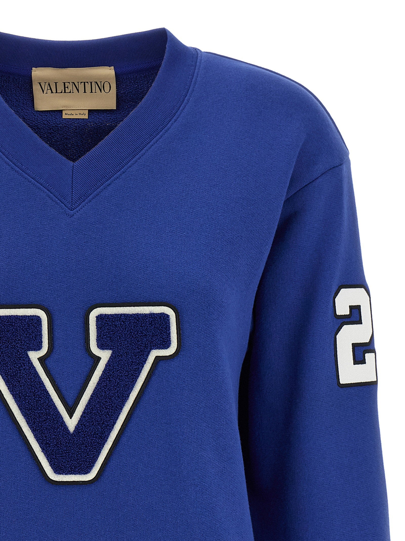 Valentino Garavani Chat De La Maison Sweatshirt Blue