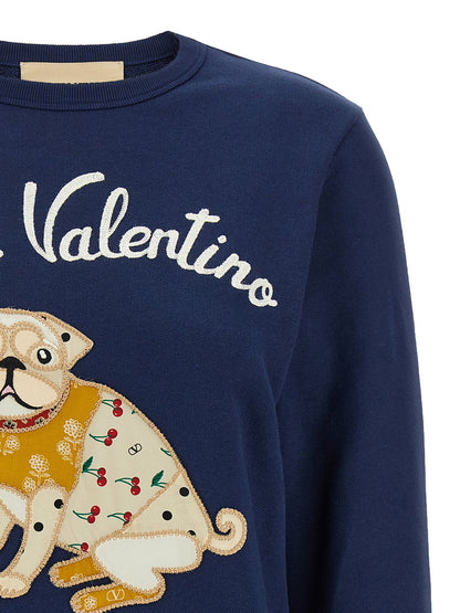 Valentino Garavani Chez Valentino Sweatshirt Blue