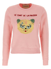 Valentino Garavani Le Chat De La Maison Sweatshirt Pink