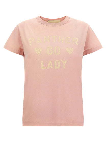 Valentino Garavani Panther Lady T-shirt Pink