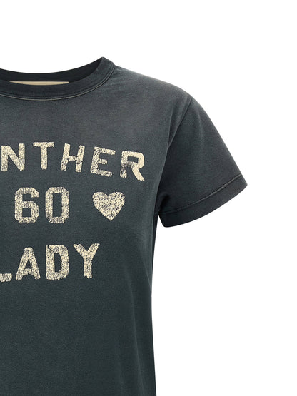 Valentino Garavani Panther Lady T-shirt Gray