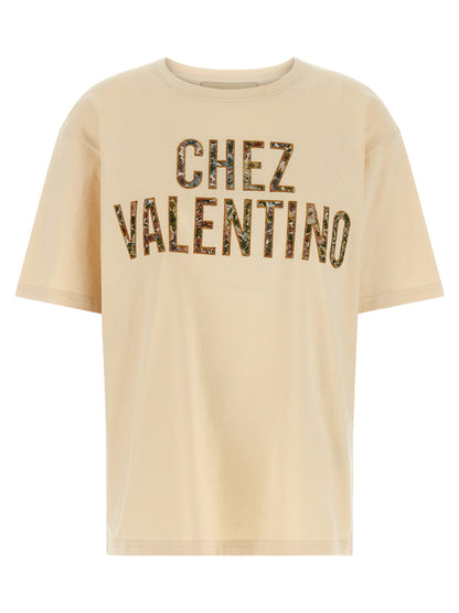 Valentino Garavani Chez Valentino T-shirt Beige