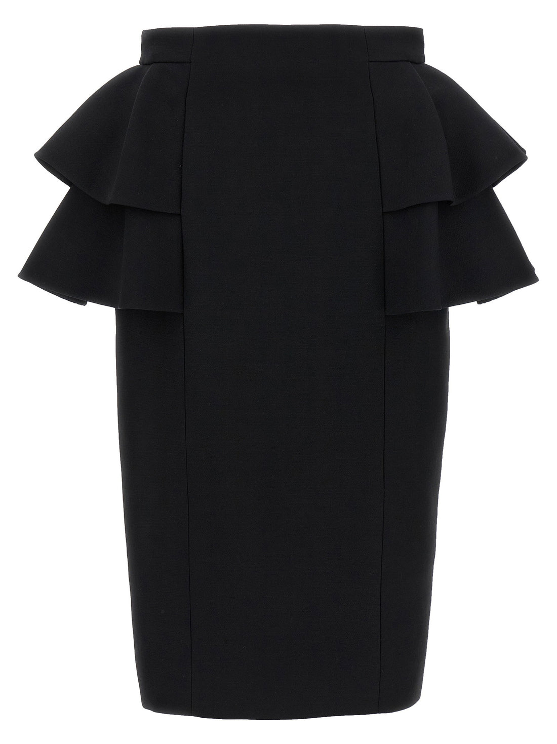 Valentino Garavani Crepe Couture Skirt Black