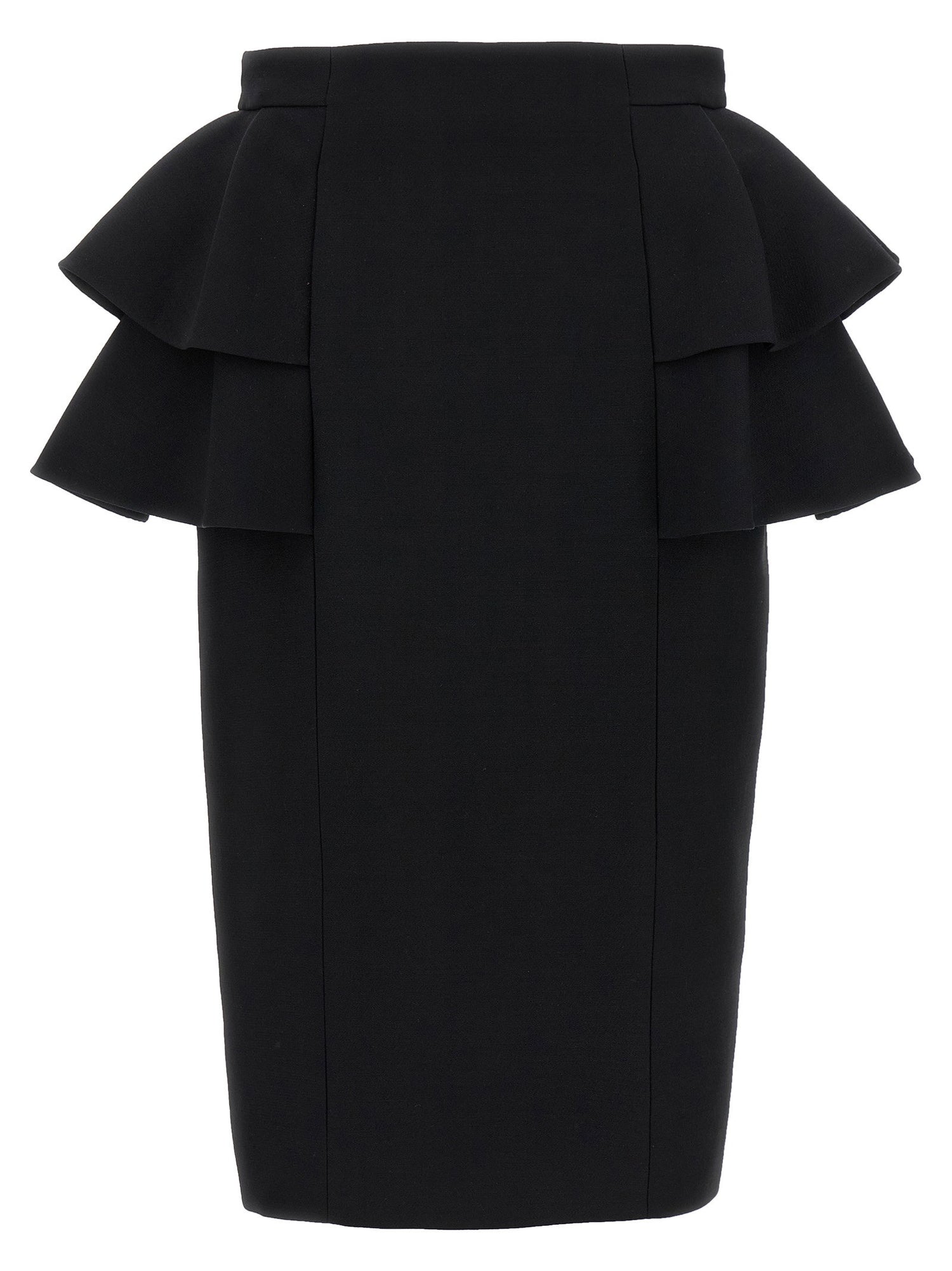 Valentino Garavani Crepe Couture Skirt Black