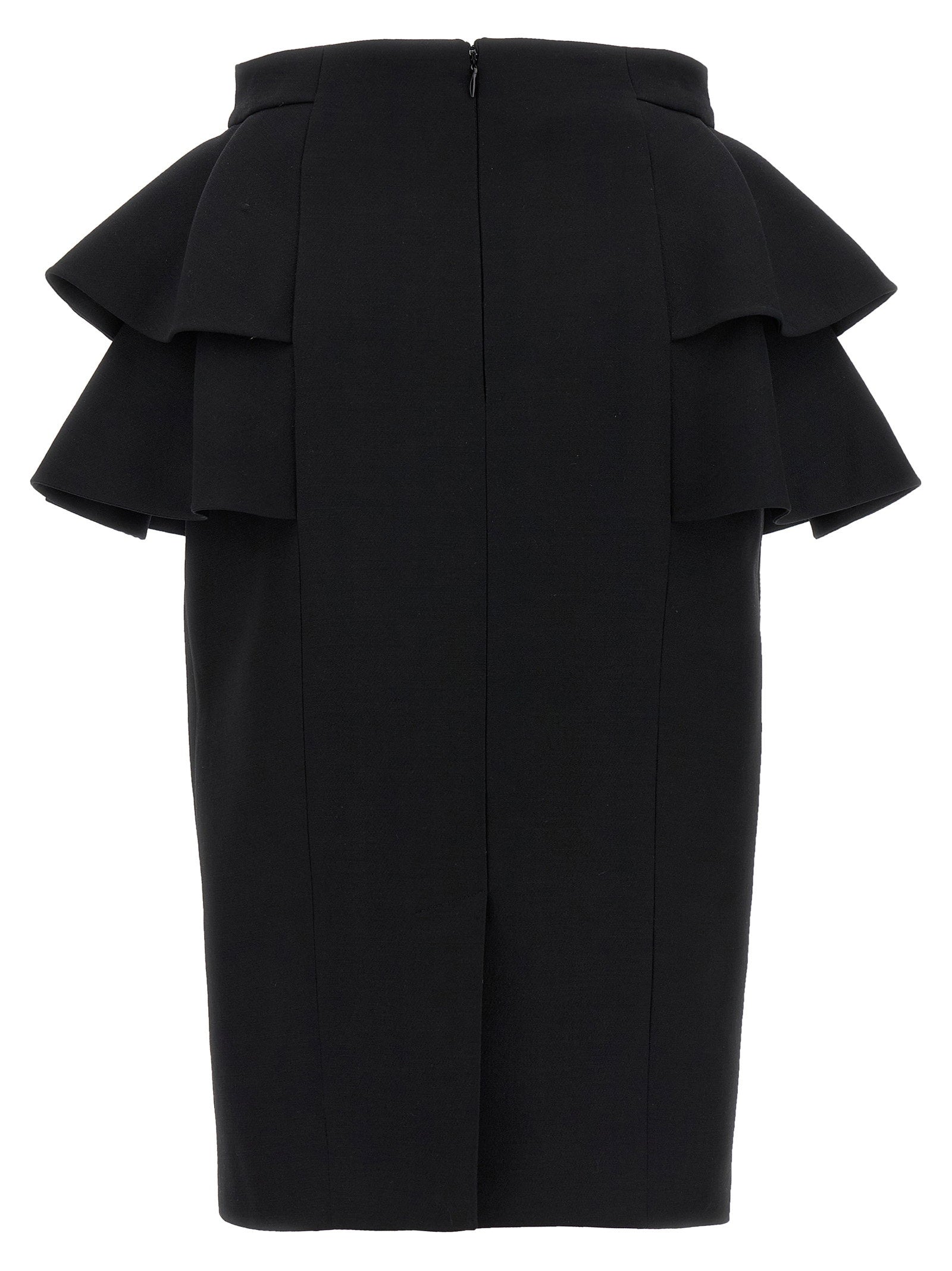 Valentino Garavani Crepe Couture Skirt Black