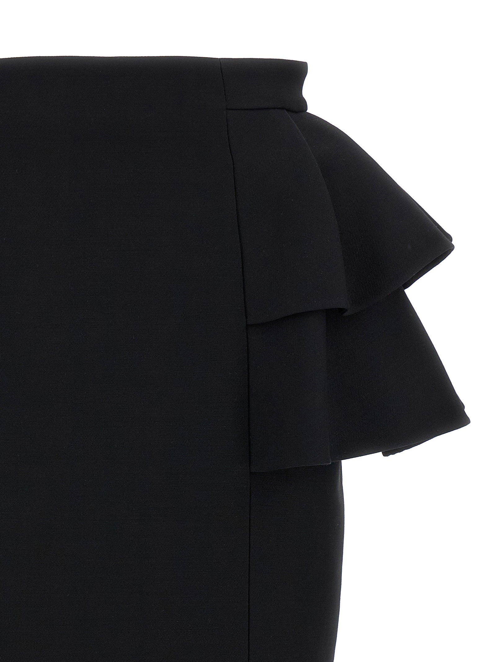 Valentino Garavani Crepe Couture Skirt Black
