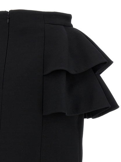 Valentino Garavani Crepe Couture Skirt Black