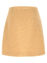 Valentino Garavani V Gold Skirt Beige
