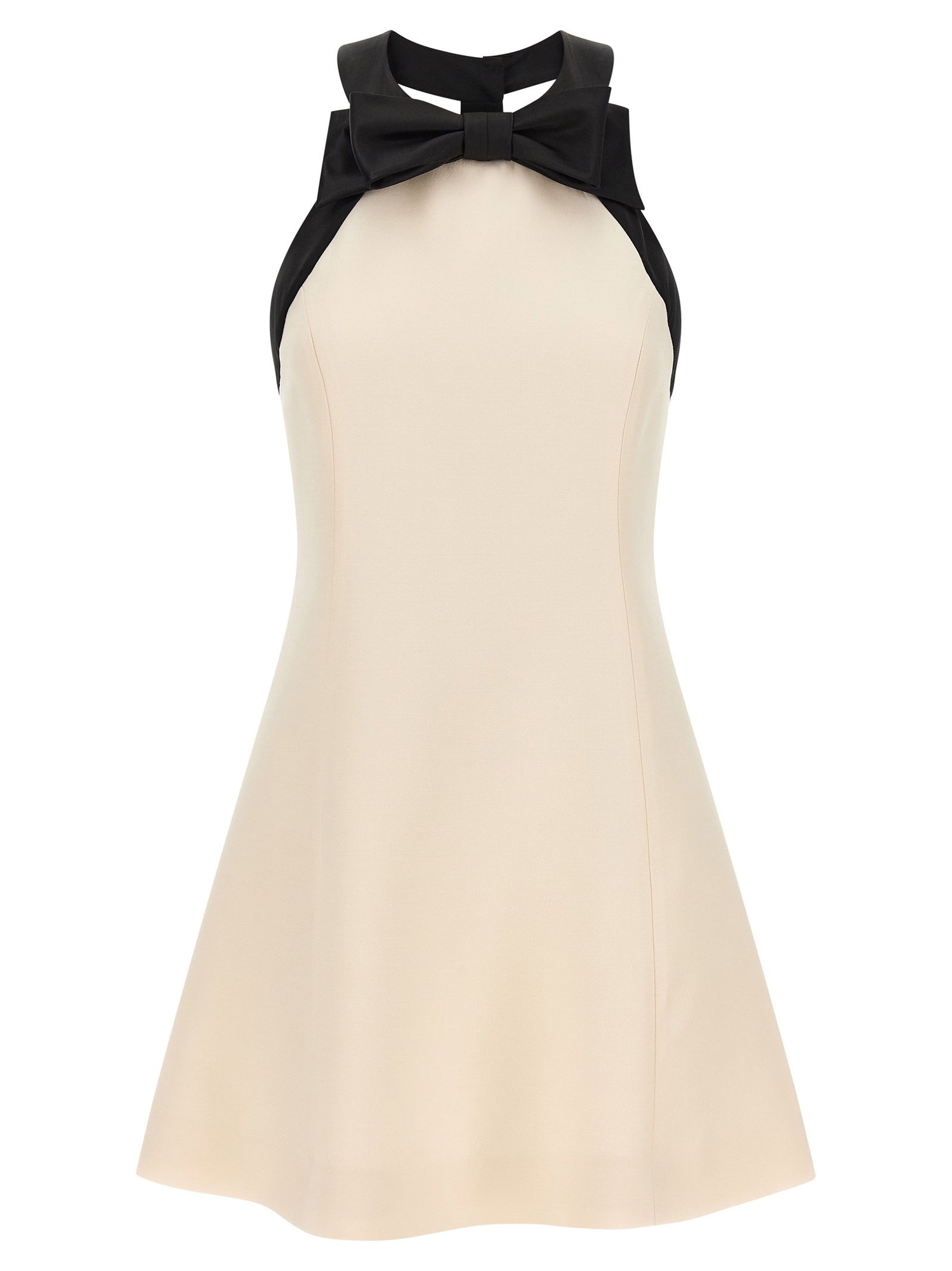 Valentino Garavani Crêpe Couture Dress White/black