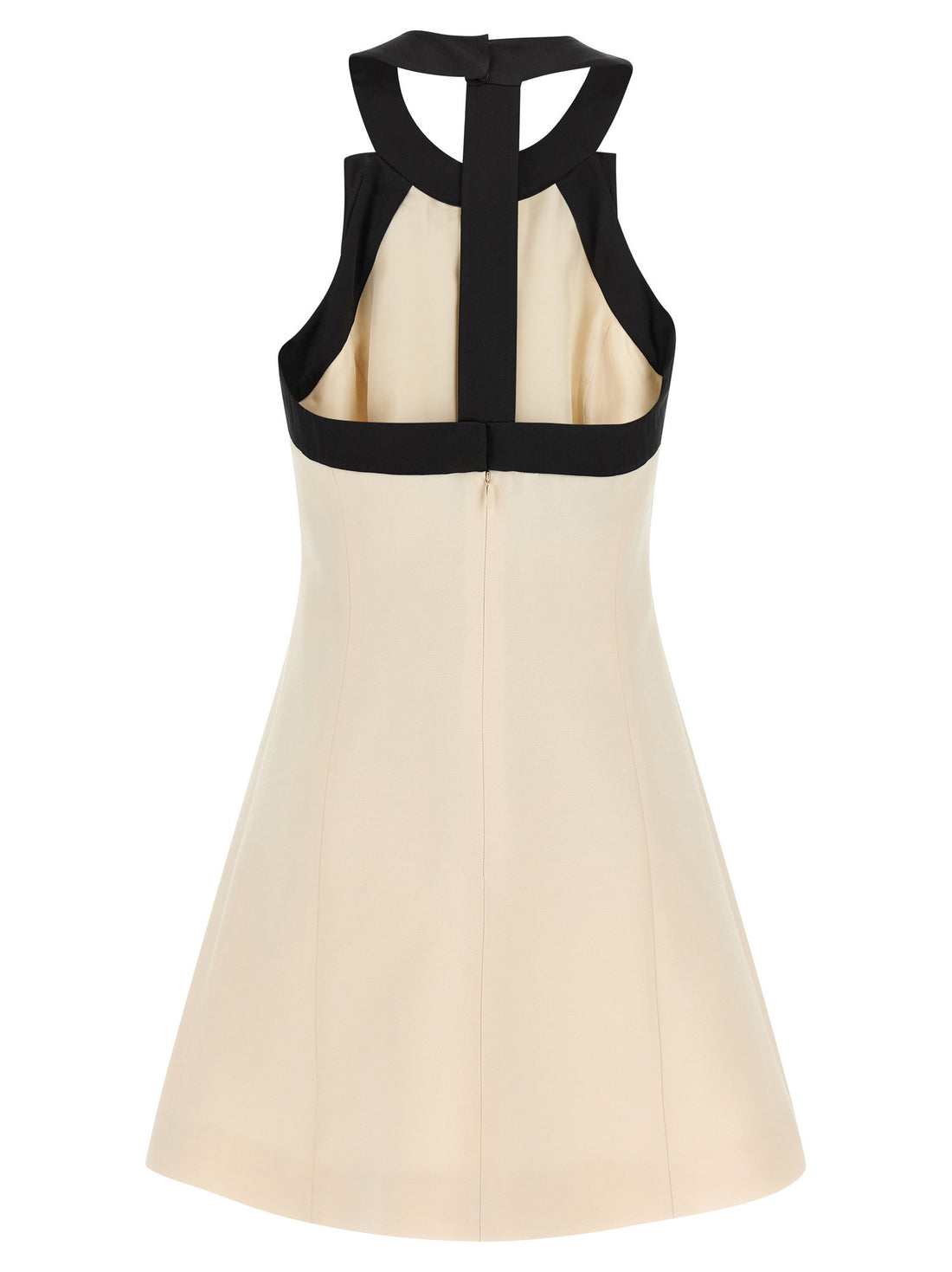 Valentino Garavani Crêpe Couture Dress White/black