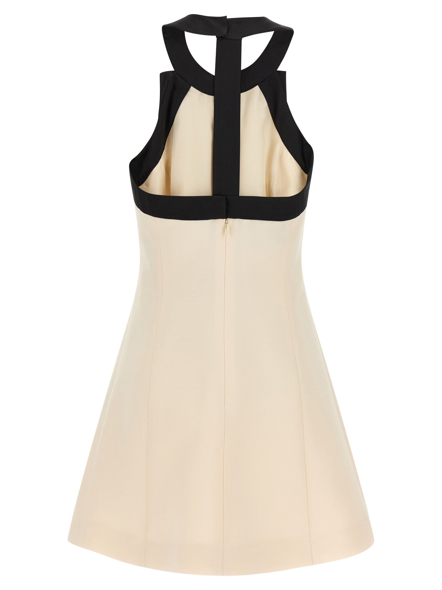 Valentino Garavani Crêpe Couture Dress White/black