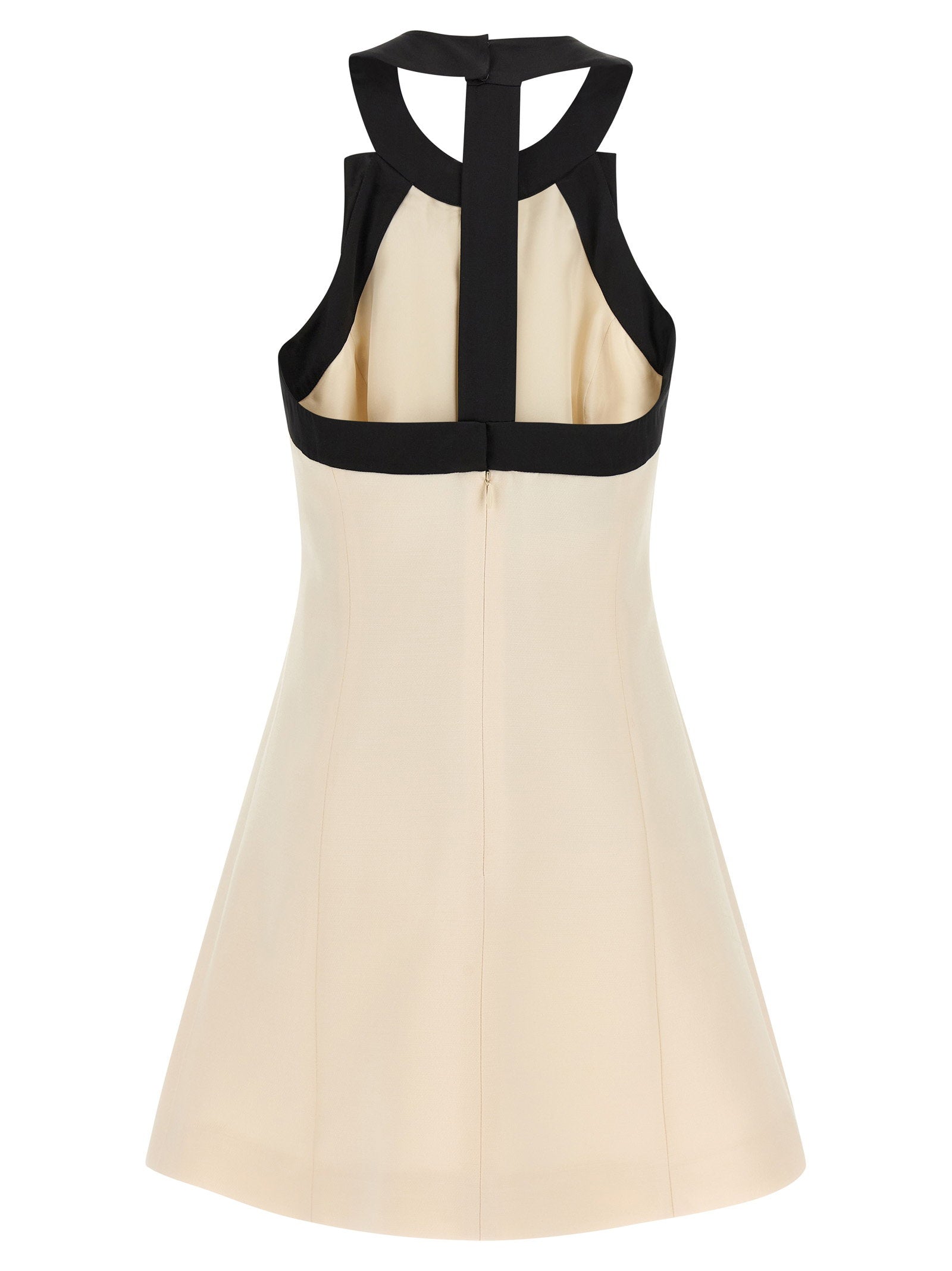 Valentino Garavani Crêpe Couture Dress White/black