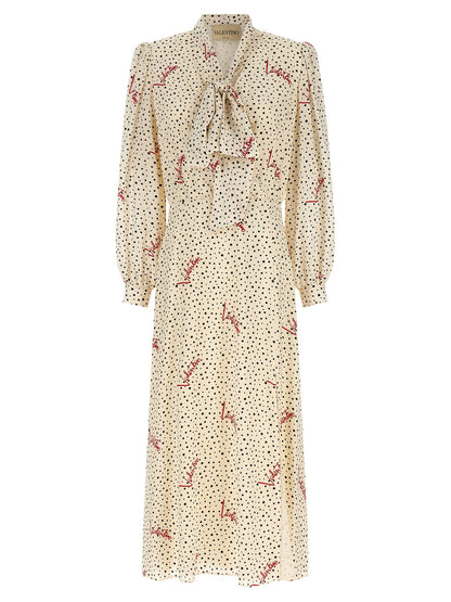 Valentino Garavani Bollicine Plusdepois Dress Multicolor