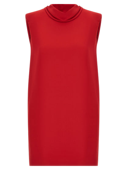 Valentino Garavani Solid Dress Red