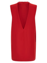 Valentino Garavani Solid Dress Red