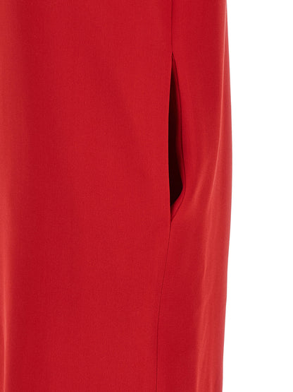 Valentino Garavani Solid Dress Red