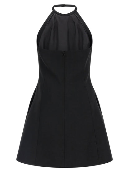 Valentino Garavani Dress With Front Embroidery Black