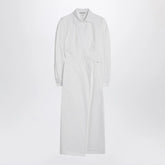 Max Mara White Shirt Dress In Cotton Twill