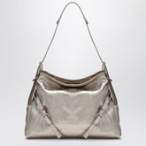 Givenchy Voyou Medium Laminated Leather Shoulder Bag Metal