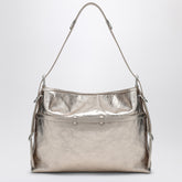Givenchy Voyou Medium Laminated Leather Shoulder Bag Metal
