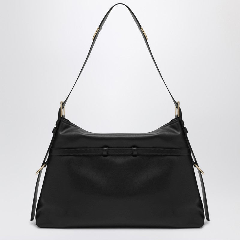 Givenchy Voyou Medium Black Leather Shoulder Bag Black