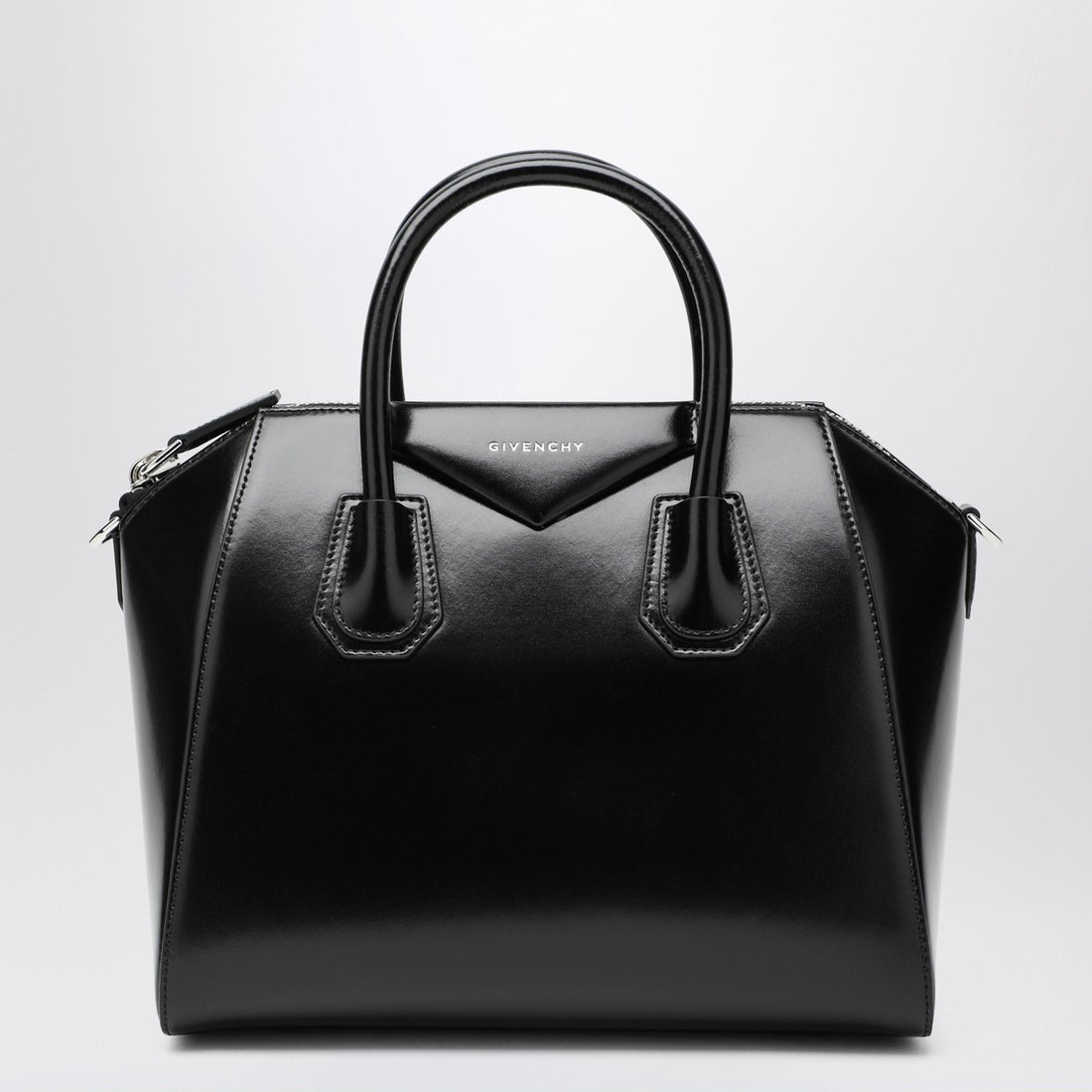 Givenchy Small Antigona Tote Bag in Black Leather black
