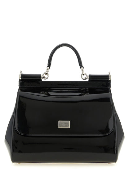 Dolce &amp; Gabbana Sicily Large Handbag Black  