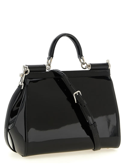 Dolce &amp; Gabbana Sicily Large Handbag Black  