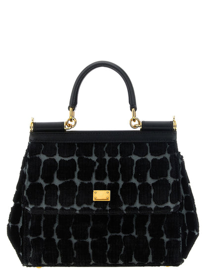 Dolce &amp; Gabbana Sicily Small Handbag Black