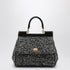 Dolce & Gabbana Chevron Fabric Sicily Medium Handbag White