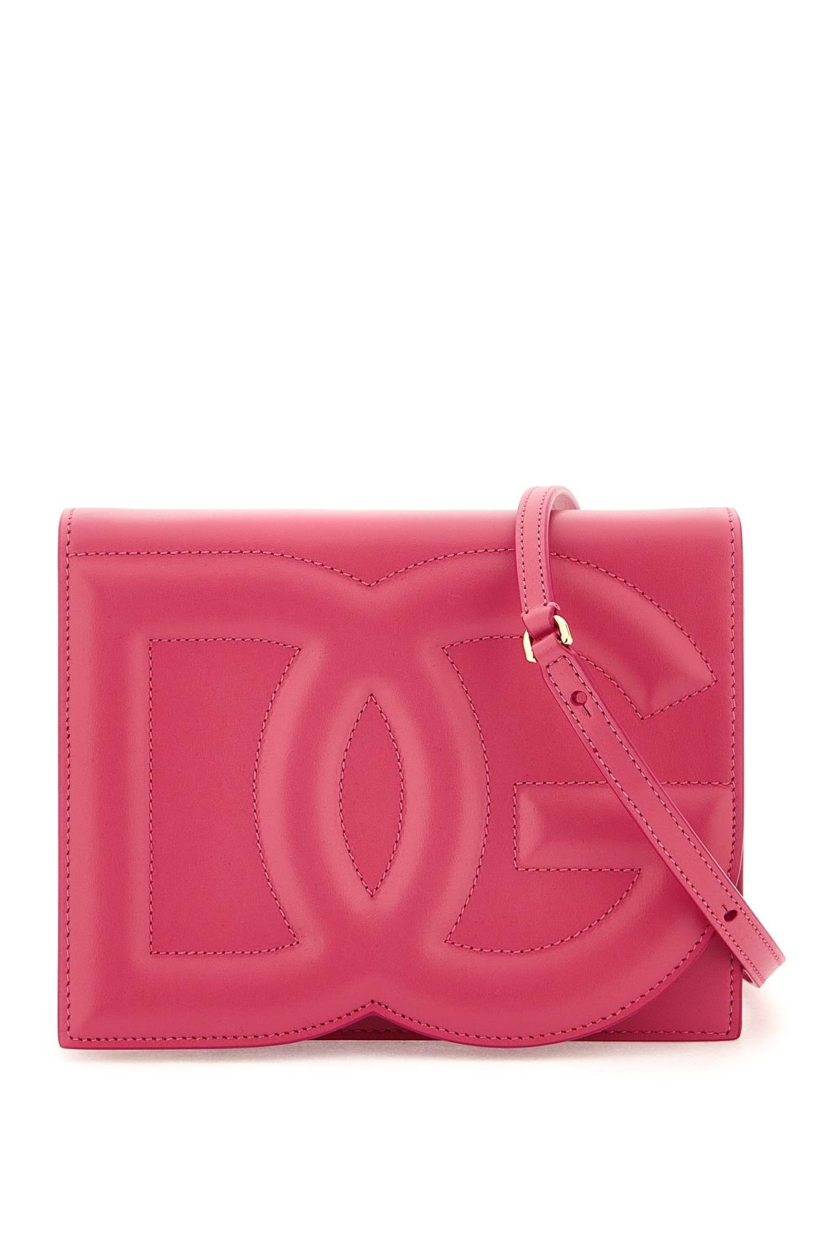 DG Logo Leather Crossbody Bag