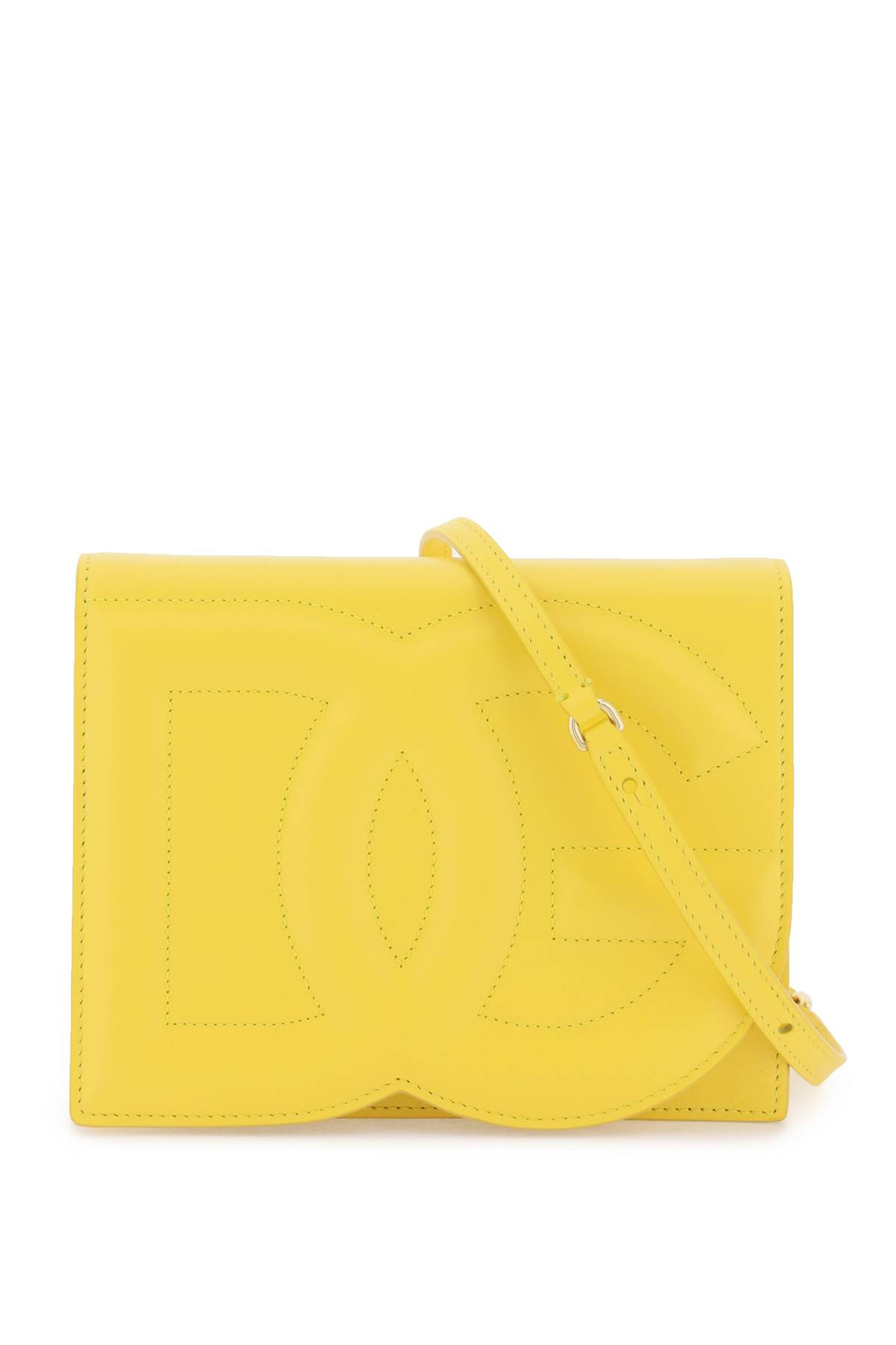 DG Logo Leather Crossbody Bag