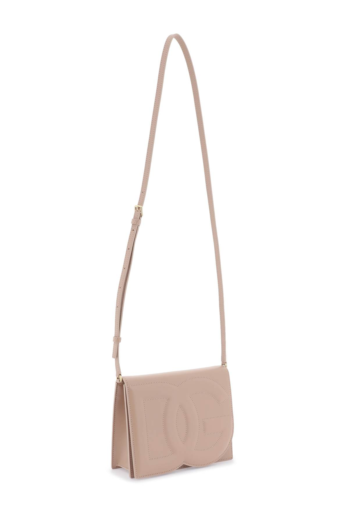 DG Logo Leather Crossbody Bag