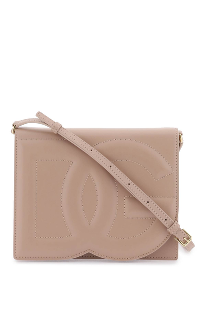 DG Logo Leather Crossbody Bag