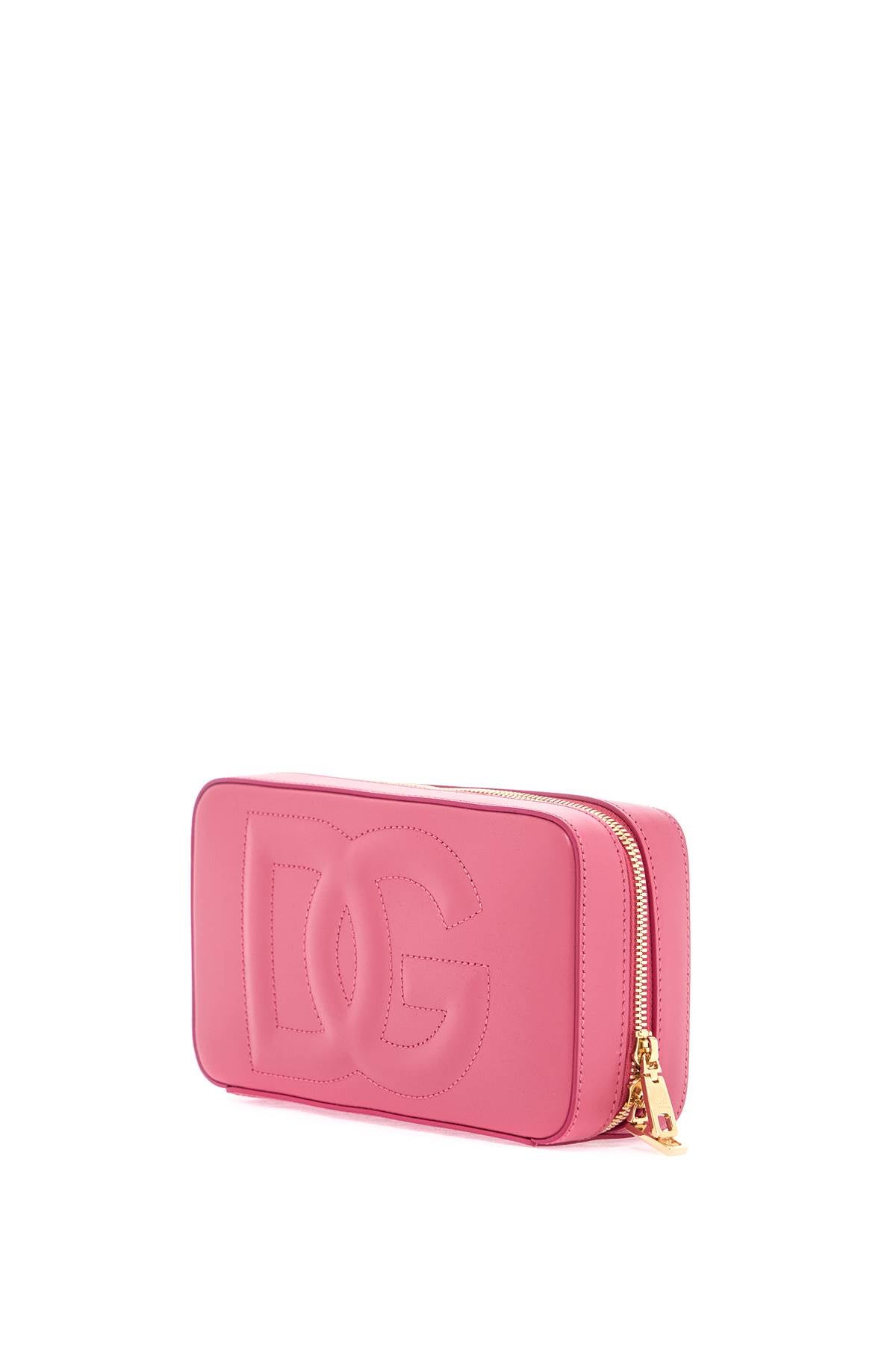 Dolce &amp; Gabbana Pink calfskin shoulder bag with adjustable strap