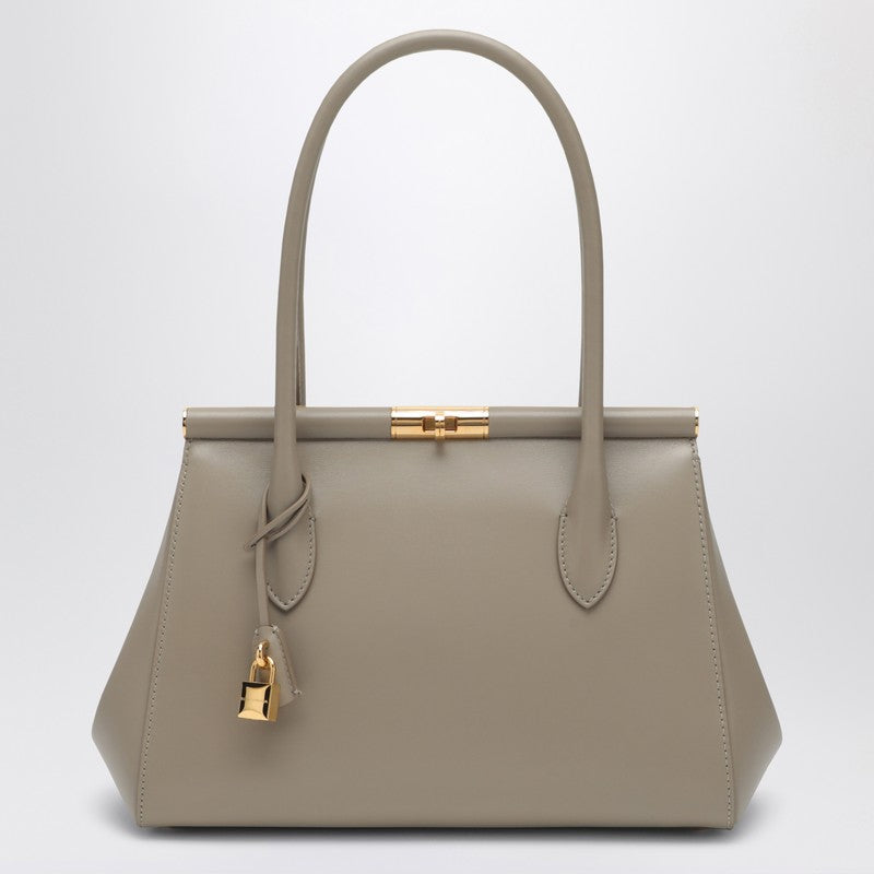 Dolce &amp; Gabbana Marlene leather top-handle handbag taupe Brown