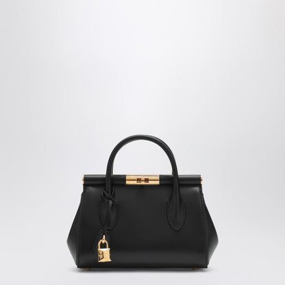 Dolce &amp; Gabbana Small Marlene Leather Top Handle Bag Black