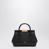 Dolce & Gabbana Small Marlene Leather Top Handle Bag Black