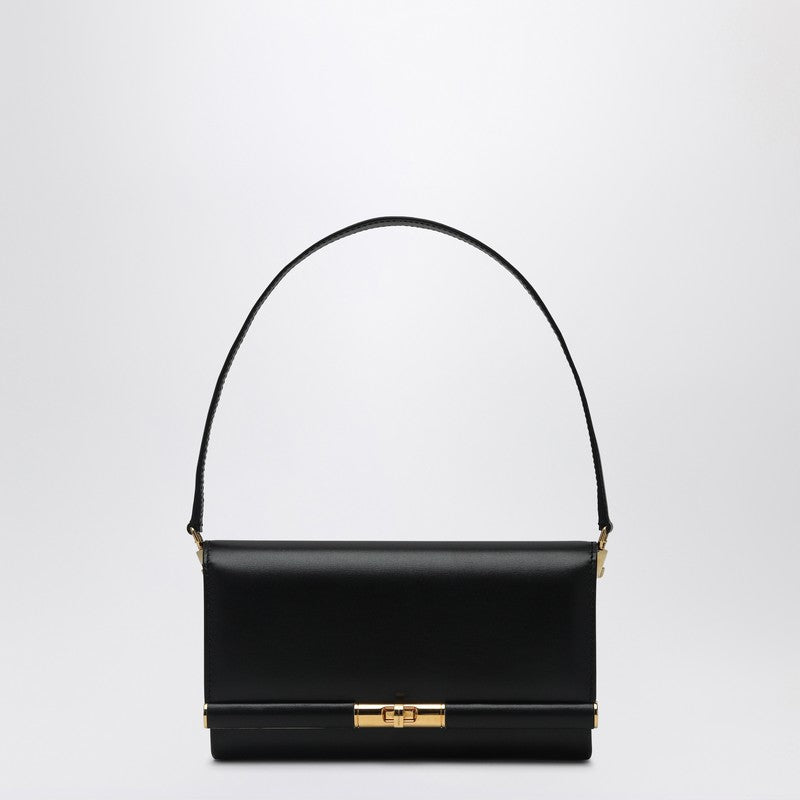 Dolce &amp; Gabbana Black Marlene Calfskin Shoulder Bag Black