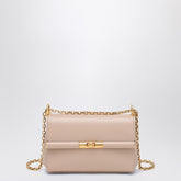 Dolce & Gabbana Small Powder Pink Calf Leather Shoulder Bag Beige