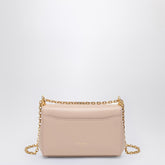 Dolce & Gabbana Small Powder Pink Calf Leather Shoulder Bag Beige