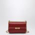 Dolce & Gabbana Small Red Calfskin Shoulder Bag with Gold-Tone Chain Red