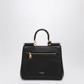 Dolce & Gabbana My Sicily Small Shoulder Bag in Black Leather Black