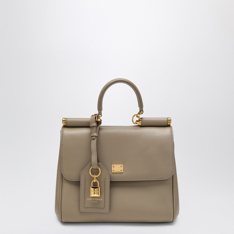 Dolce &amp; Gabbana My Sicily Small Leather Shoulder Bag Brown