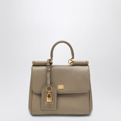 Dolce &amp; Gabbana My Sicily Small Leather Shoulder Bag Brown