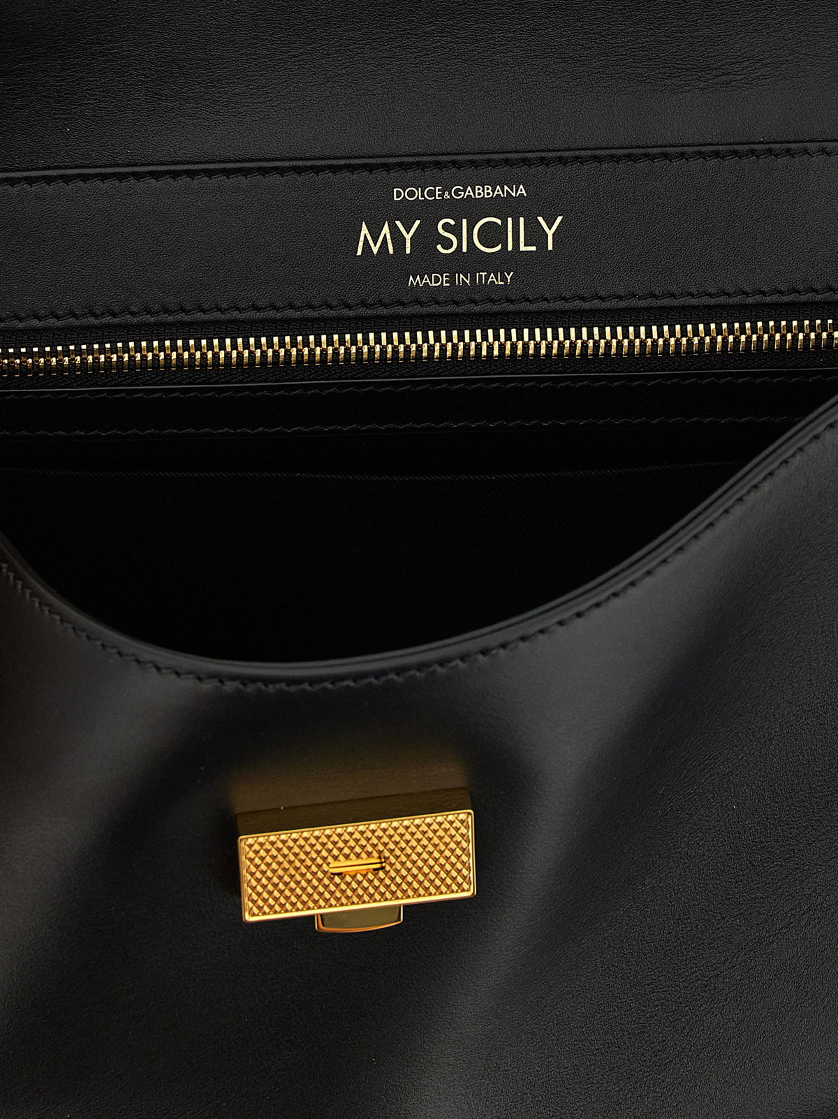 Dolce &amp; Gabbana Medium ‘my Sicily’ Handbag Black