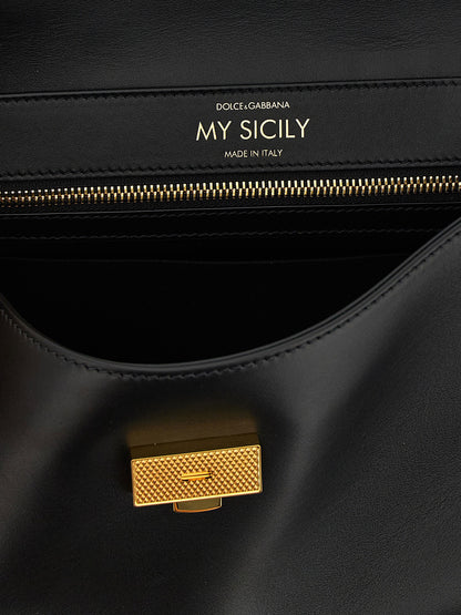 Dolce &amp; Gabbana Medium ‘my Sicily’ Handbag Black