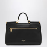 Dolce & Gabbana My Sicily Medium Black Leather Handbag Black